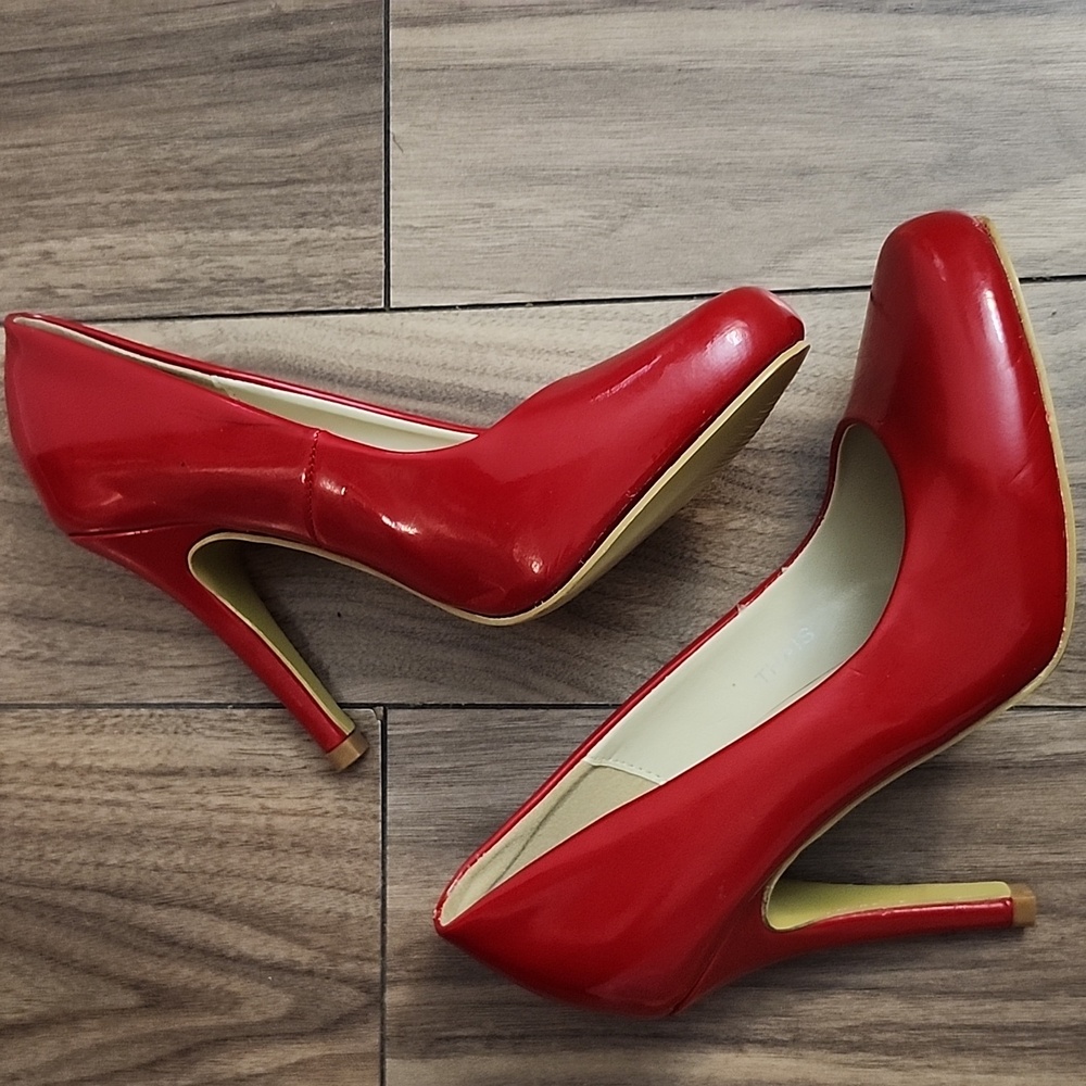 🔥VERONA Elegant Red High  Heels, SIZE 36 EU/ 5.5 US